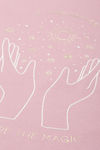 Enamor Relaxed Fitted Top - Mauve Love Magic Graphic — thumbnail 7